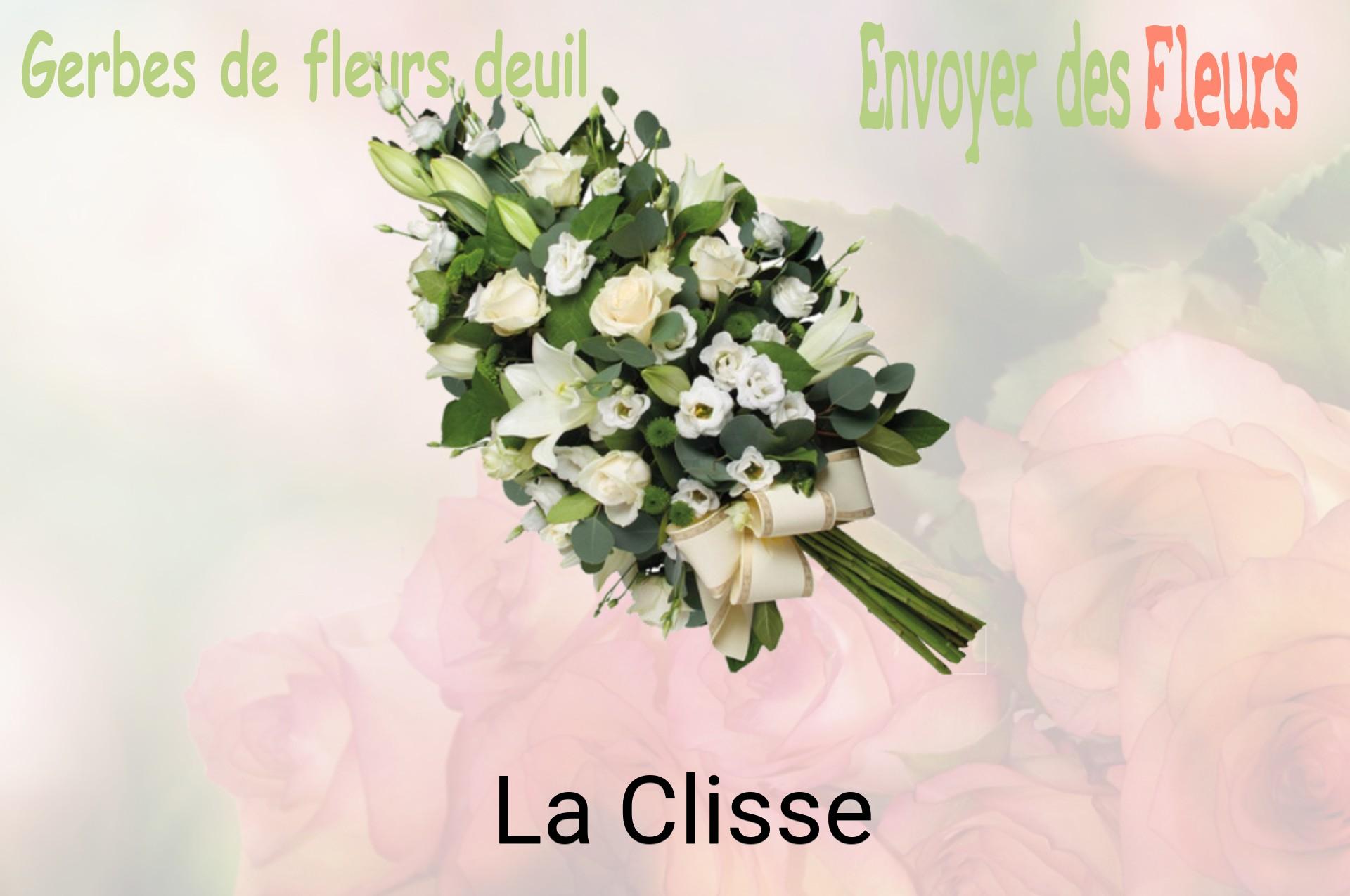 Gerbe de fleurs de deuil livrée à La Clisse